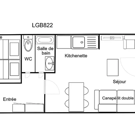 Apartamento Confortable 2 Pieces Skis Aux Pieds Pres Des Commerces - Fr-1-182a-6 *